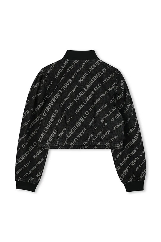 Девочка Детская хлопковая куртка Karl Lagerfeld Z30487.156.162 чёрный