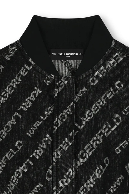 Karl Lagerfeld kurtka bawełniana dziecięca czarny Z30487.156.162