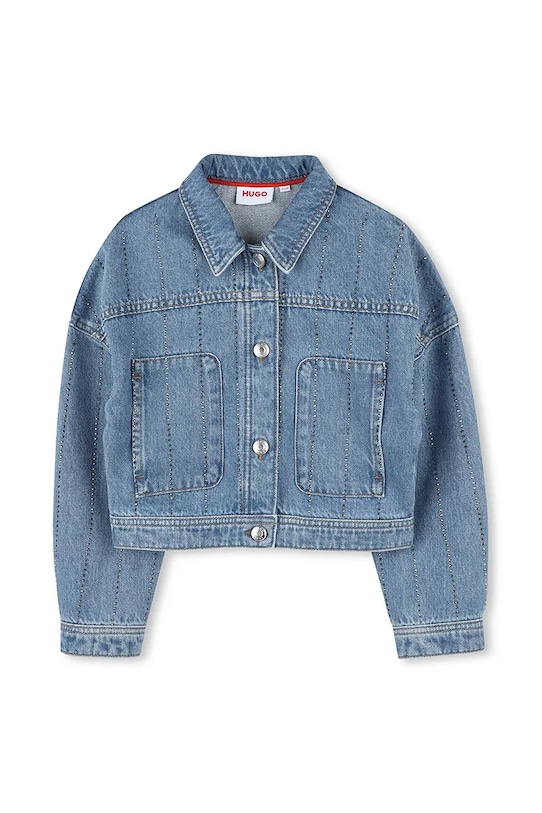 Дитяча джинсова куртка HUGO G00414.114.150 блакитний SS25