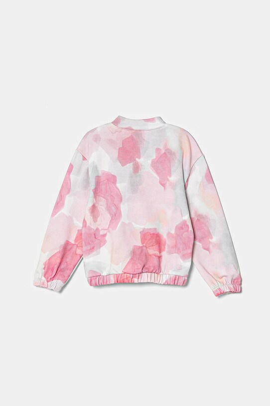 United Colors of Benetton hanorac de bumbac pentru copii 35UJG503S.P.Seasonal roz SS25