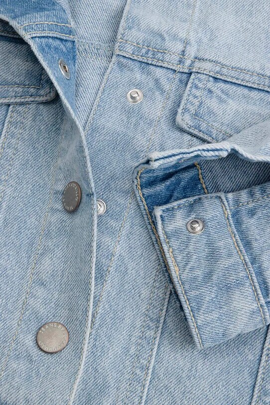 Coccodrillo geacă din denim WC5152301JCG albastru