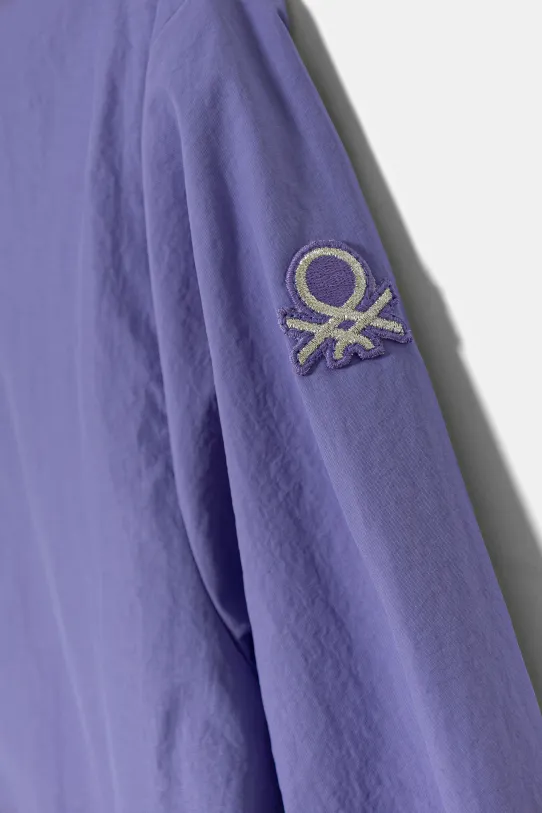 DÍVKA Dětská bunda United Colors of Benetton 2IGGCN05Y.G.Seasonal fialová