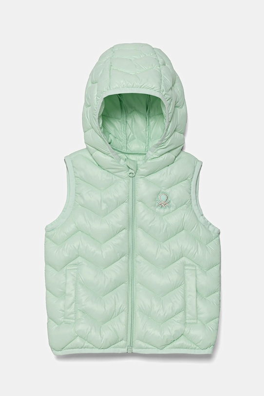 United Colors of Benetton vestă copii cu captuseala verde 21INGJ00H.P.Season.PPYA