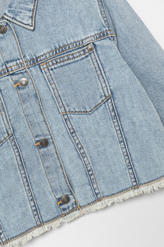 DÍVKA Dětská riflová bunda United Colors of Benetton 2UTPGN03N.P.Seasonal modrá