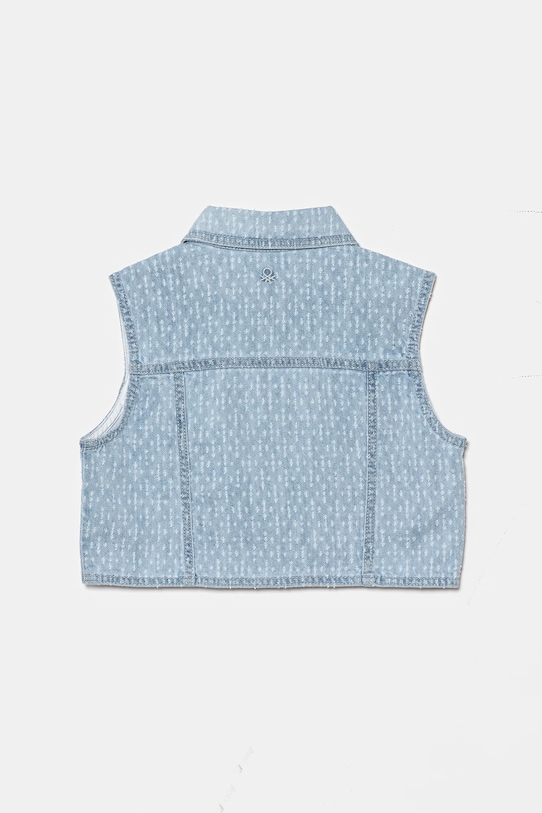 Otroški jeans brezrokavnik United Colors of Benetton 22P6CJ011.G.Seasonal modra SS25