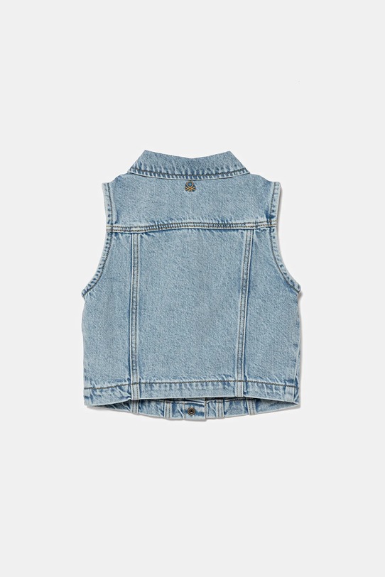 United Colors of Benetton vestă din denim pentru copii 22MHGJ00N.P.Seasonal albastru SS25