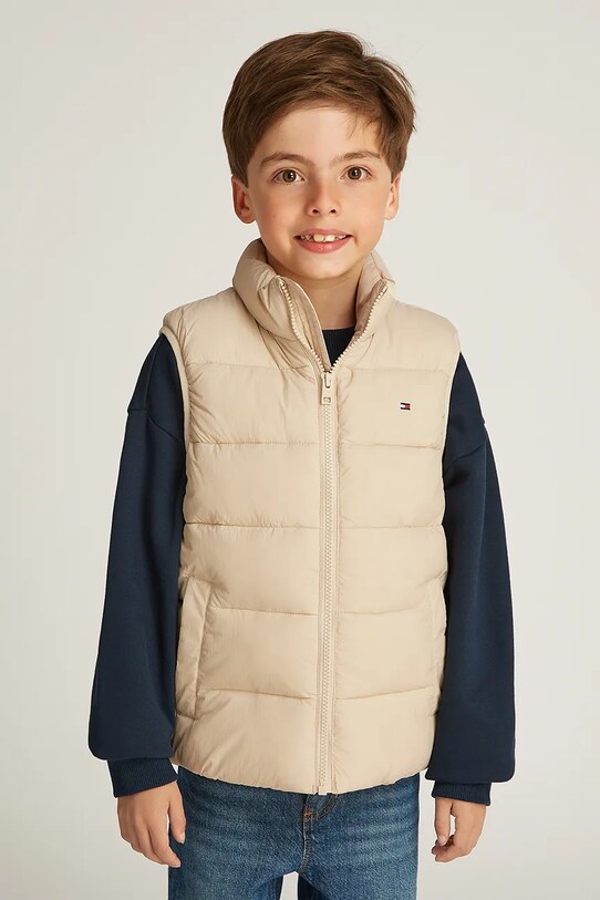 Детская безрукавка Tommy Hilfiger KS0KS00619.PPYA бежевый