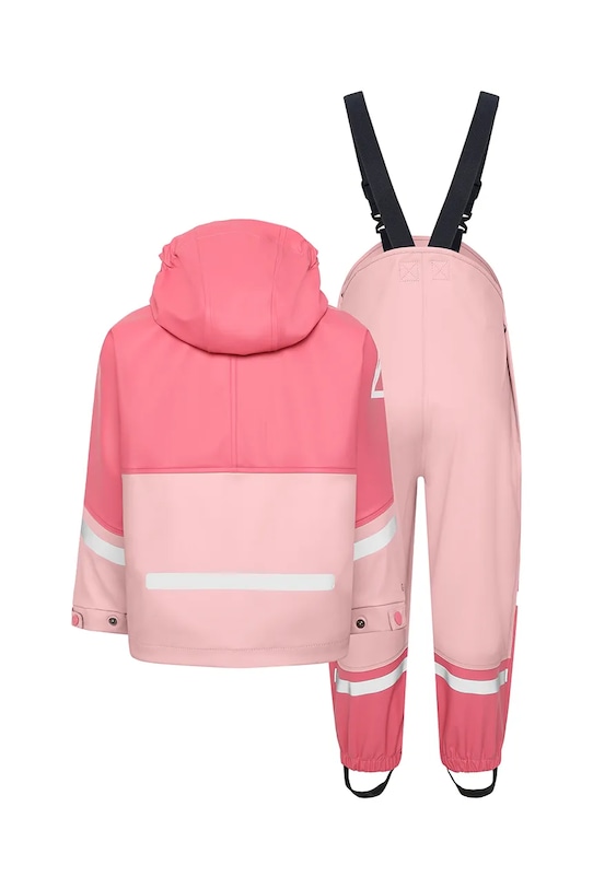 Chłopiec Didriksons kombinezon i kurtka dziecięca WATERMAN KIDS SET 505585 różowy