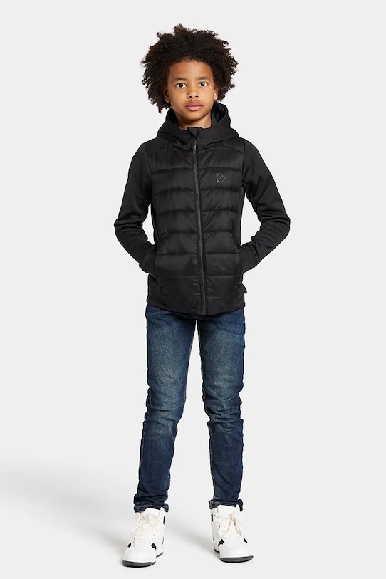 Παιδικό μπουφάν Didriksons KAPRIS KIDS FZ 505783 μαύρο