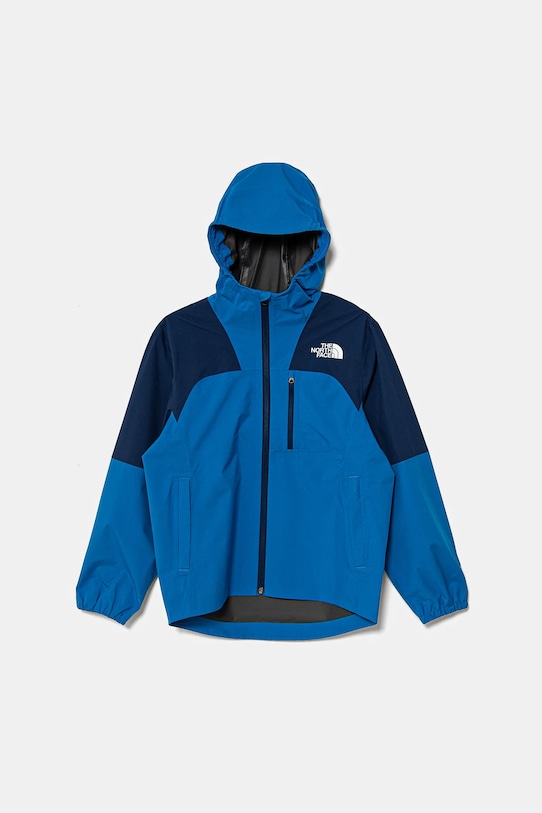 The North Face geacă TEEN HIKE PACKABLE SHELL necaptusit albastru NF0A8AY459J1