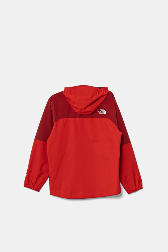 The North Face kurtka dziecięca TEEN HIKE PACKABLE SHELL NF0A8AY47IR1 czerwony SS25