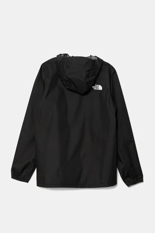 The North Face kurtka dziecięca TEEN ZIPLINE RAIN JACKET NF0A8B7ZJK31 czarny SS25