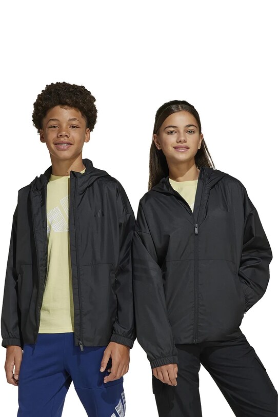adidas kurtka dziecięca pozostałe czarny JC9447