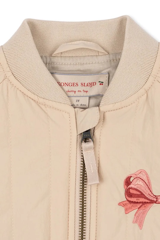 Дитяча куртка-бомбер Konges Sløjd JUNO BOMBER JACKET бежевий KS102313