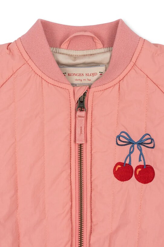 Konges Sløjd giacca bomber bambini JUNO BOMBER JACKET rosa KS102313