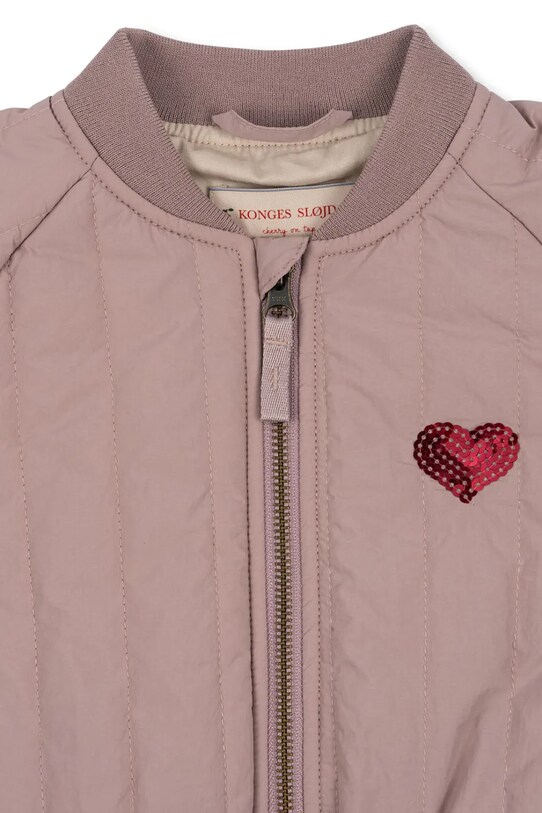 Detská bunda bomber Konges Sløjd JUNO BOMBER JACKET ružová KS102313