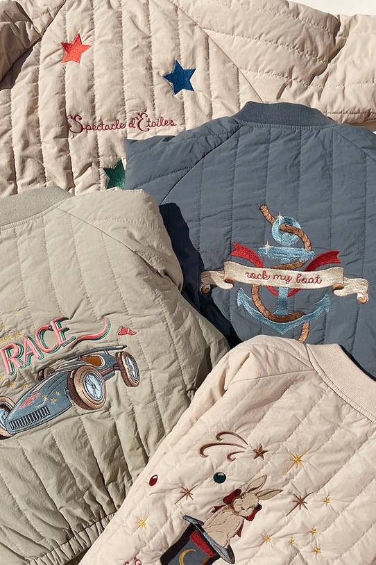 Konges Sløjd geacă bomber pentru copii JUNO BOMBER JACKET KS102313 bej