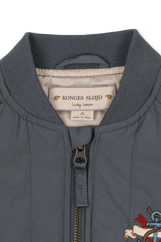 Chłopiec Konges Sløjd kurtka bomber dziecięca JUNO BOMBER JACKET KS102313 szary