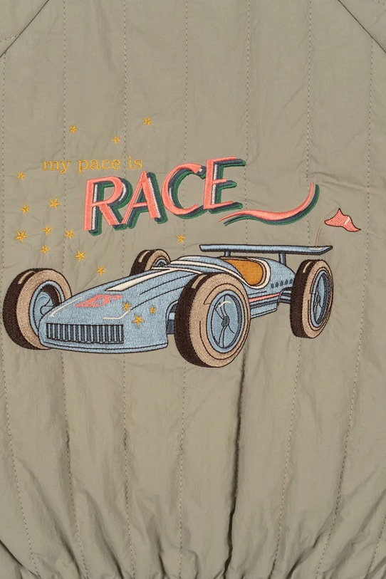 Dětská bomber bunda Konges Sløjd JUNO BOMBER JACKET zelená KS102313