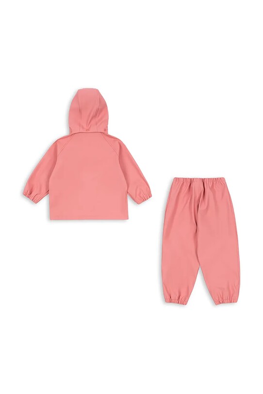 Konges Sløjd salopeta si jacheta pentru copii PLAINY RAIN SET KS102410 roz SS25