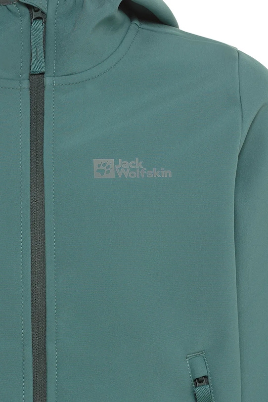 Chłopiec Jack Wolfskin kurtka dziecięca FOURWINDS JACKET KIDS A61854.92.152 zielony