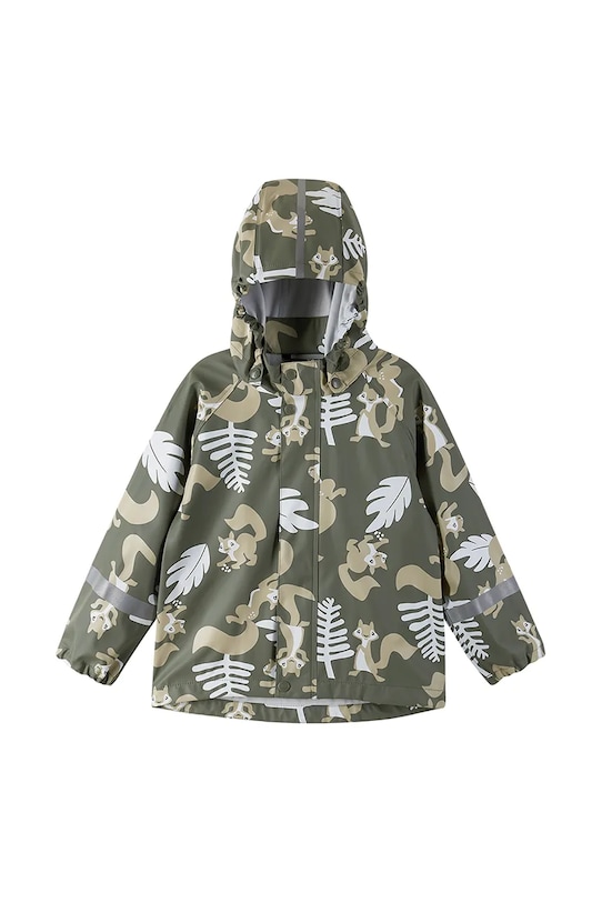 Chłopiec Reima kurtka przeciwdeszczowa dziecięca Vesi 5100025A.PPYA zielony