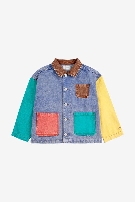 Дитяча джинсова куртка Bobo Choses 125AC106 блакитний SS25