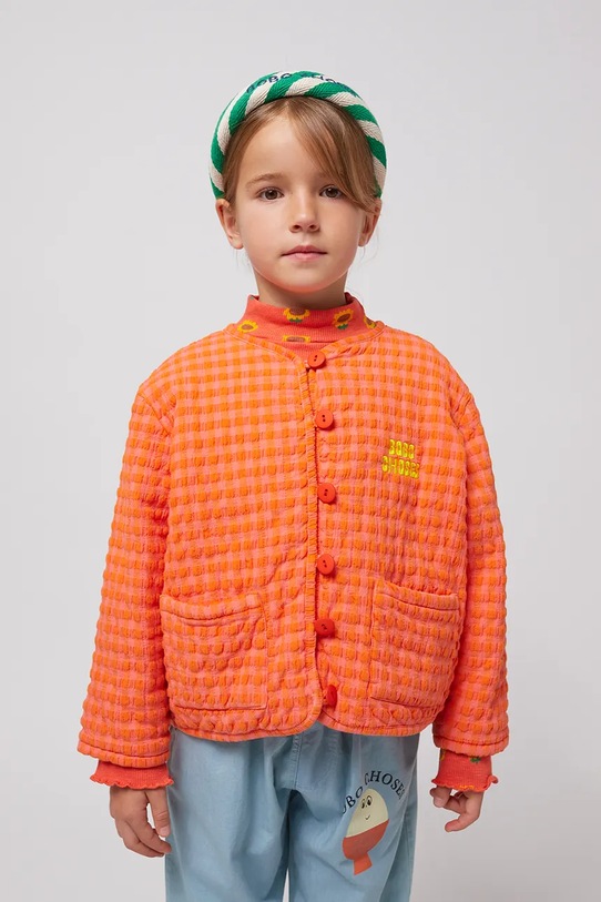 Dětská bunda Bobo Choses přechodné oranžová 125AC107