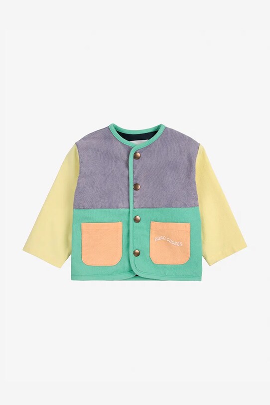 Bobo Choses geacă de bumbac pentru bebeluși 125AB092 verde SS25