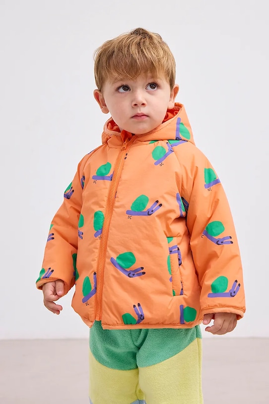 Bobo Choses giacca a doppia faccia per neonati transitorio arancione 125AB094