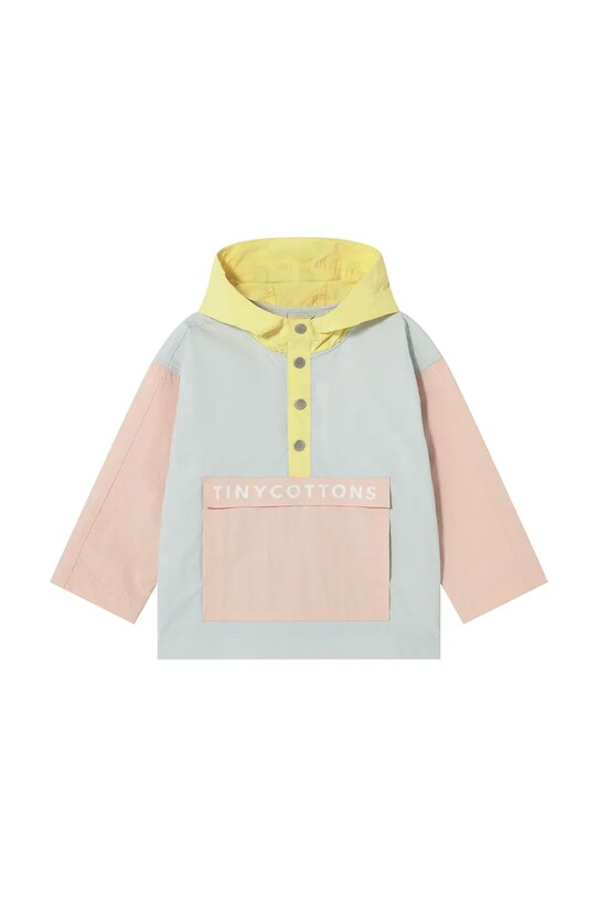 Otroška jakna Tinycottons COLOR BLOCK JACKET SS25.250 modra SS25