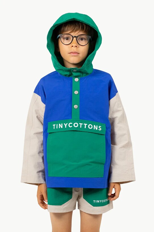 Otroška jakna Tinycottons COLOR BLOCK JACKET SS25.250