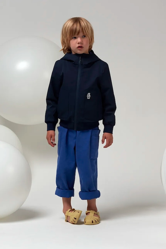 Detská nepremokavá bunda Gosoaky BLUE BIRD prechodné tmavomodrá 251.9.1.527