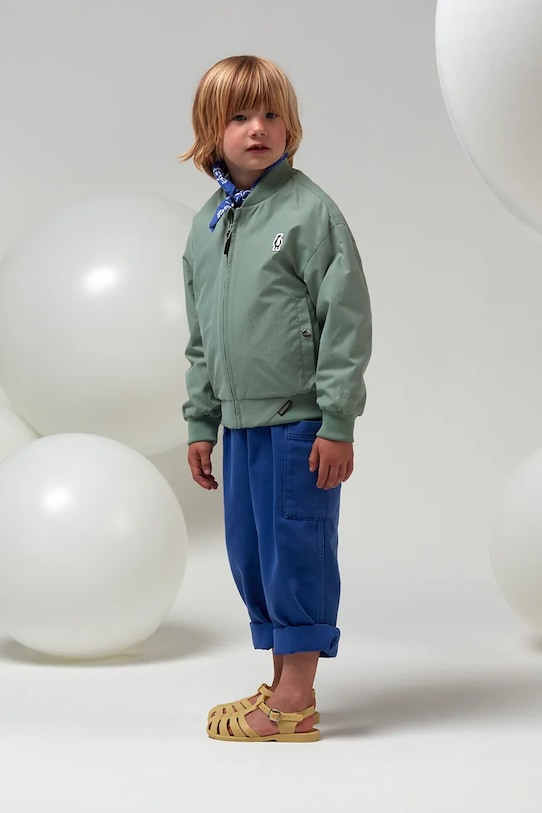 Детско яке бомбър Gosoaky BRIGHT MONKEY бомбър зелен 251.9.1.588