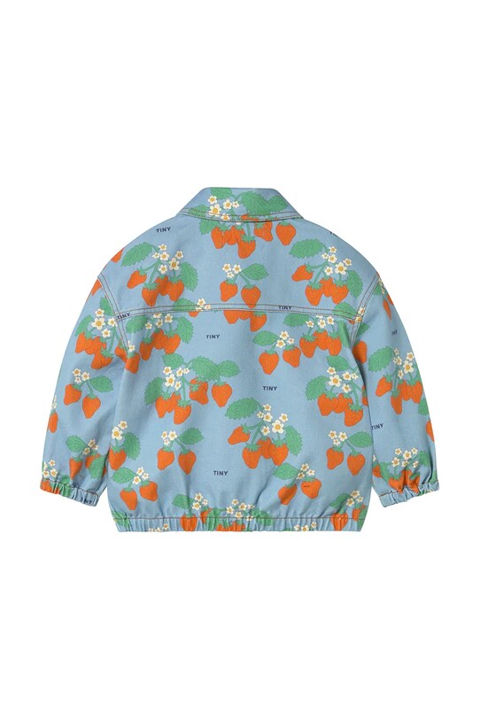 Chlapec Detská bunda Tinycottons STRAWBERRIES JACKET SS25.219 modrá