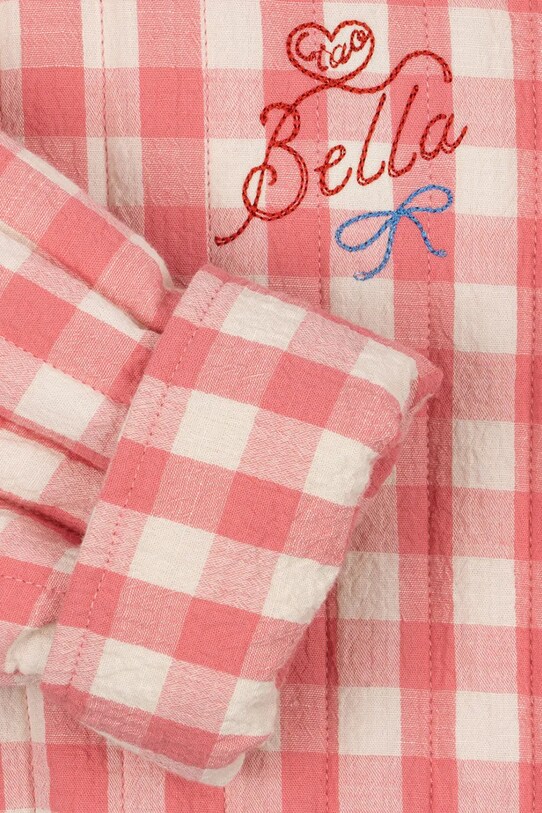 Konges Sløjd kurtka bawełniana dziecięca RHW x KS BELLA JACKET czerwony KS103589