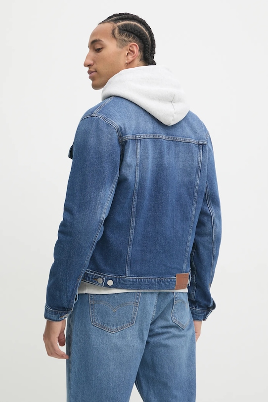 Odzież Tommy Jeans kurtka jeansowa DM0DM20623 niebieski