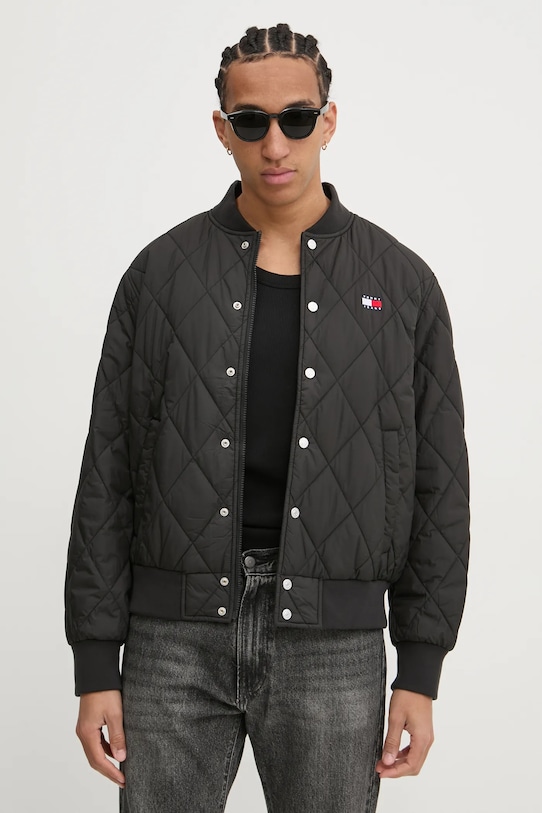 Μπουφάν bomber Tommy Jeans μαύρο DM0DM20699