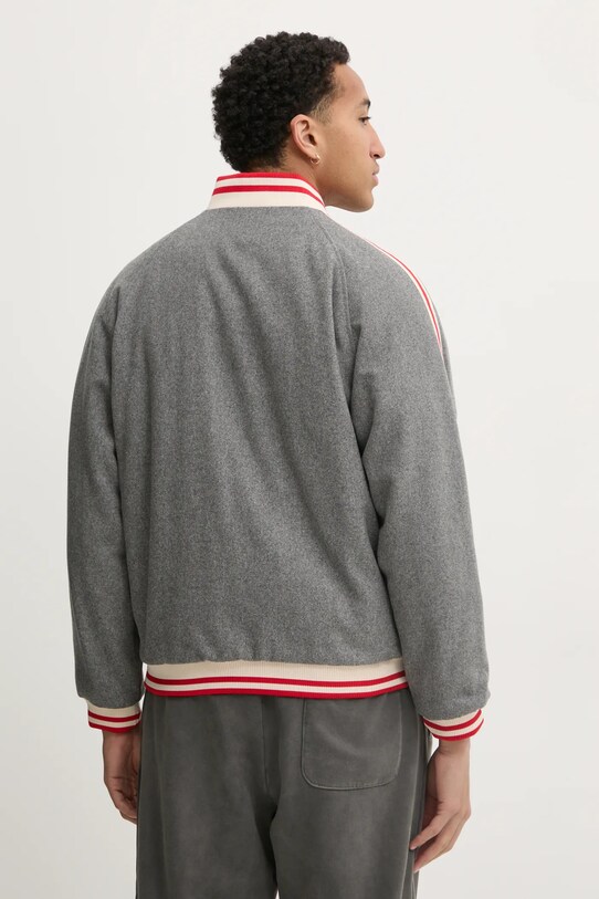 Îmbrăcăminte Tommy Jeans jacheta bomber din lana DM0DM21268 gri