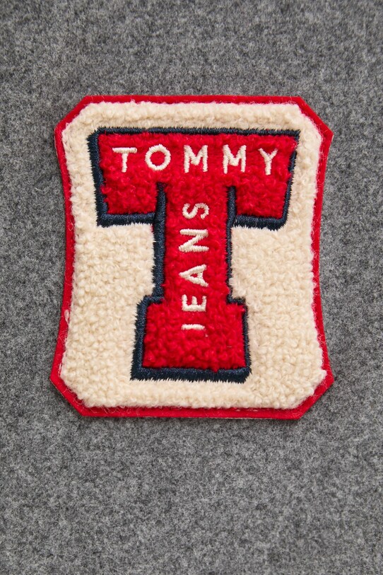 Tommy Jeans jacheta bomber din lana DM0DM21268 gri
