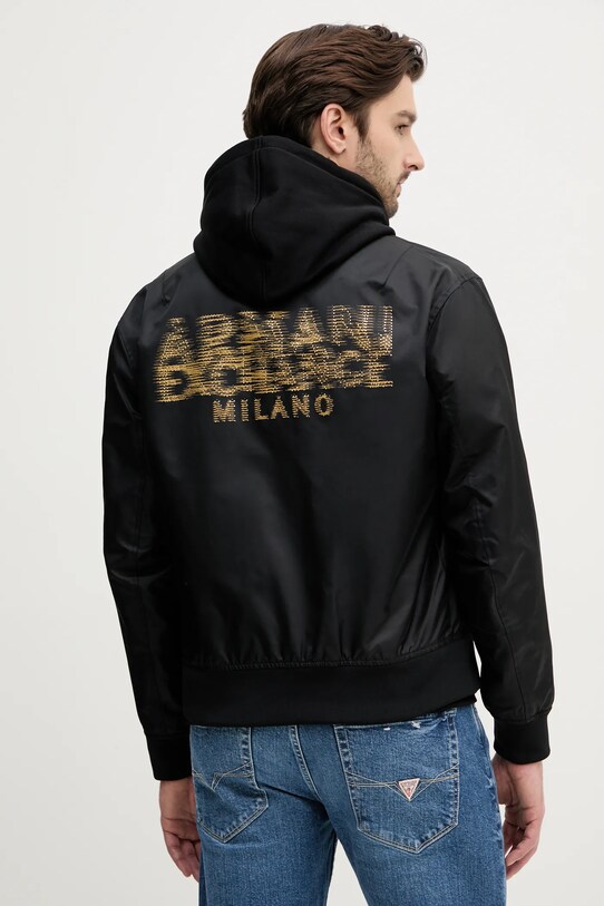 Armani Exchange geaca bomber cu captuseala negru XM000195.AF12011