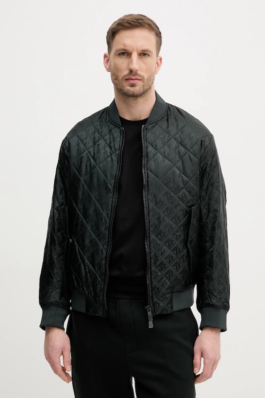 Armani Exchange kurtka bomber bez kaptura zielony XM000137.AF11895