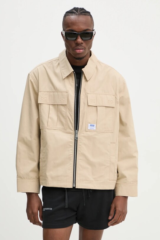 Bunda Hugo Blue oversize béžová 50530801