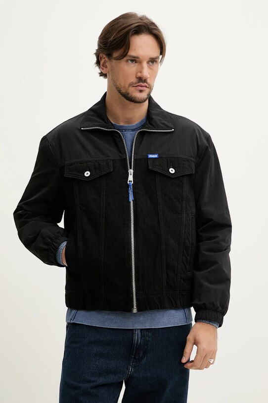 Hugo Blue kurtka nieocieplane czarny 50530803