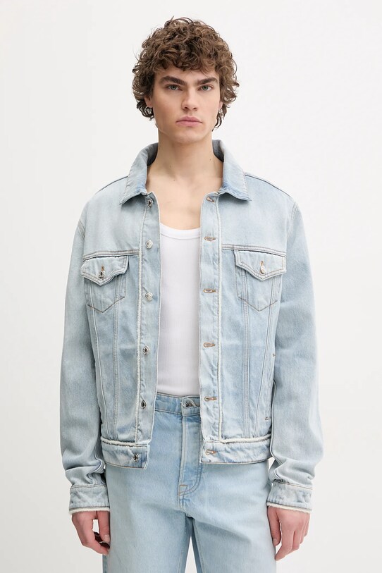 MSGM giacca di jeans denim blu 3840MH233.257089