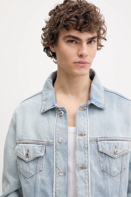 MSGM giacca di jeans blu 3840MH233.257089