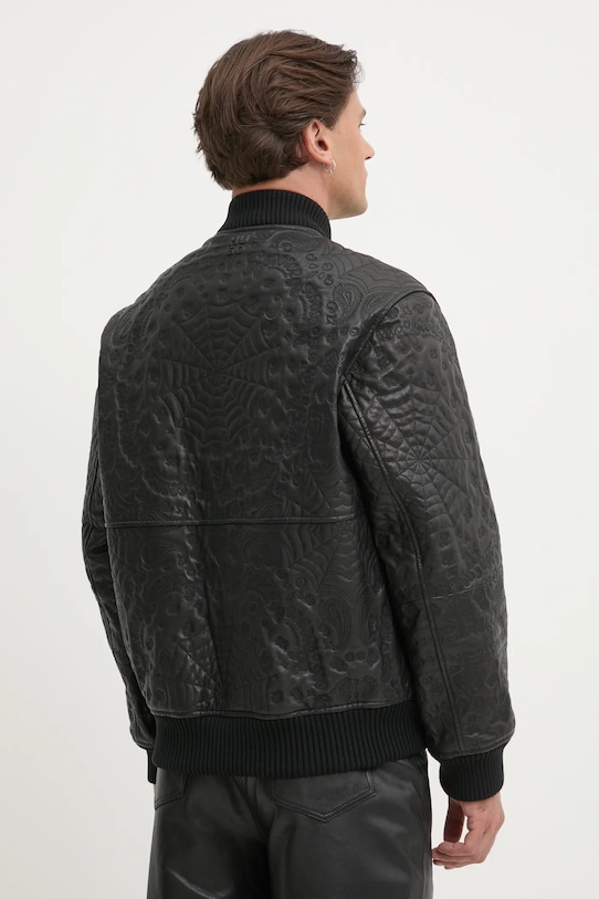 Ruházat HUGO bőr bomberdzseki 50530821 fekete