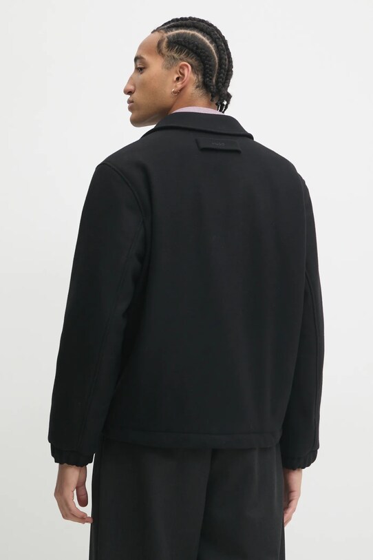 Ρούχα Μάλλινο μπουφάν HUGO 50530760 μαύρο