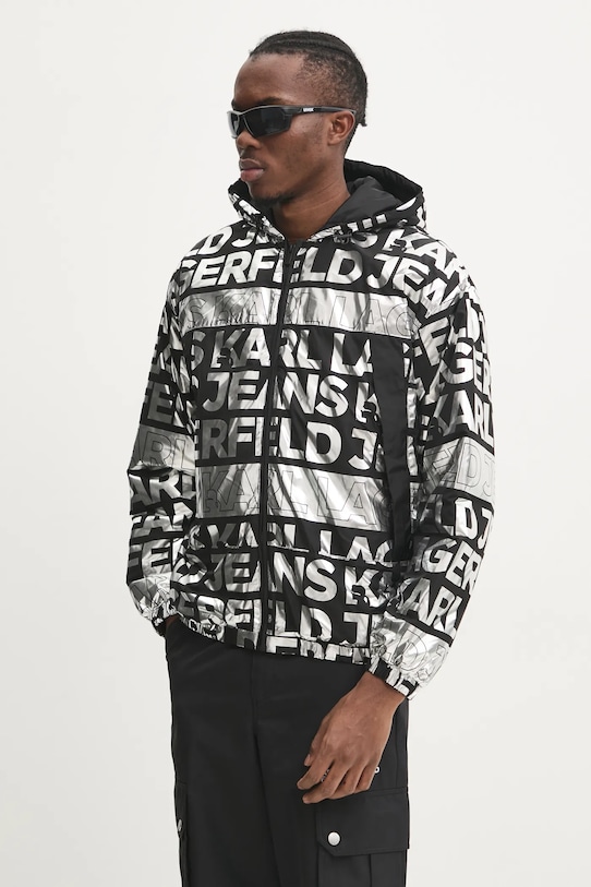 Karl Lagerfeld Jeans geaca cu captuseala negru A1M15007