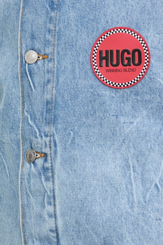 HUGO kurtka jeansowa 50539200 niebieski